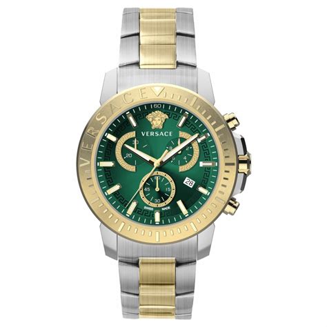 versace ve2e00421|Versace Chronograph Quartz Green Dial Men's .